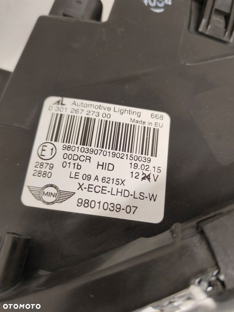 MINI COUNTRYMAN F60 XENON JASNY KOMPLET LAMP PRZÓD, 9801039-07, 9801048-07 - 4