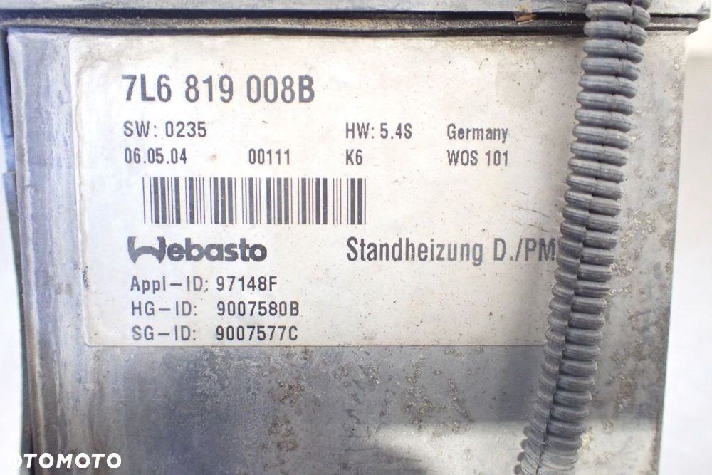 WEBASTO VOLKSWAGEN TOUAREG 5.0 7L6819008B - 3