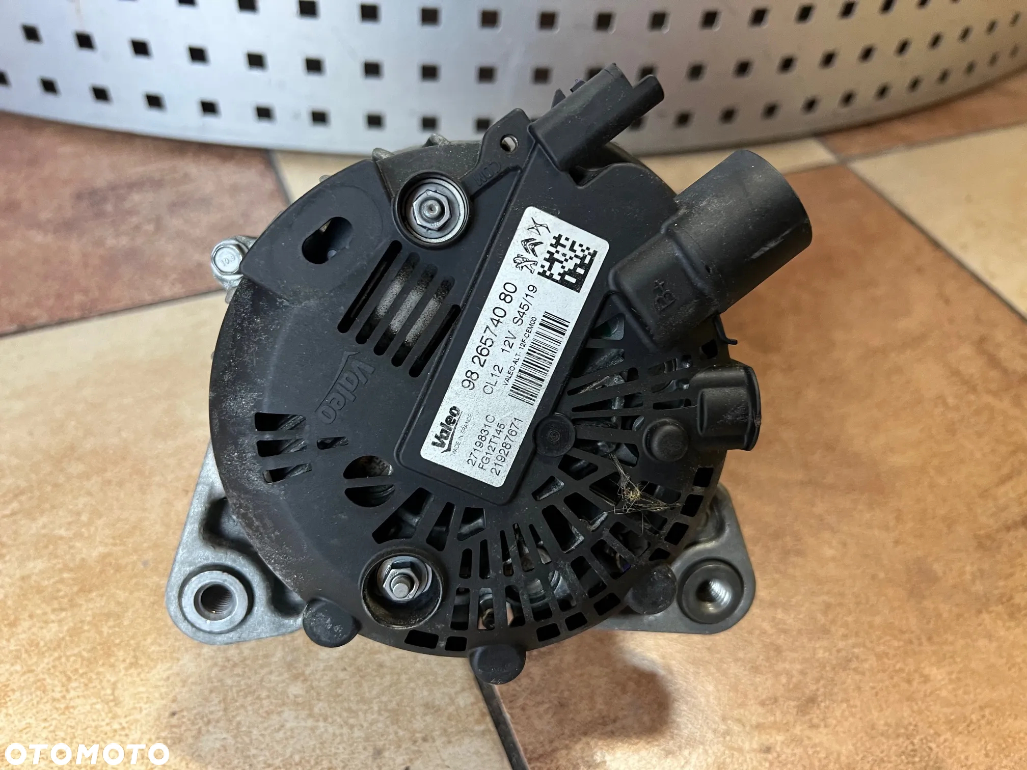 ALTERNATOR CITROEN DS3 CROSSBACK CORSA F MOKKA PEUGEOT 208 2008 Z 2020 ROKU 1.2 THP 9826574080 CL12 JAK NOWY - 4