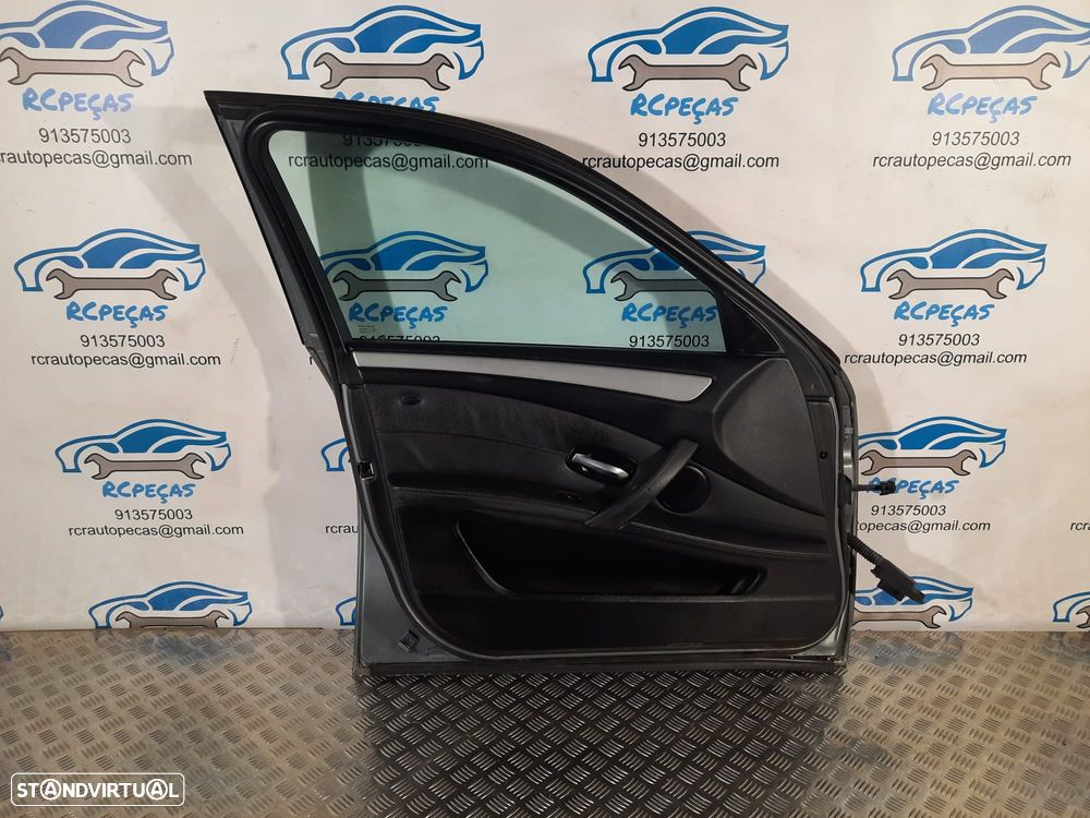 PORTA PORTAS FRENTE FRONTAL ESQUERDA BMW 41517202339 7202339 BMW SERIE 5 E60 E61 FECHO ELEVADOR MOTOR PUXADOR VIDRO - 4