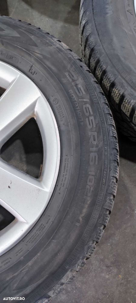 Set jante aliaj pe 16 volkswagen vw tiguan 2009 1.4 TSI cu anvelope de iarna DOT 2015 - 4