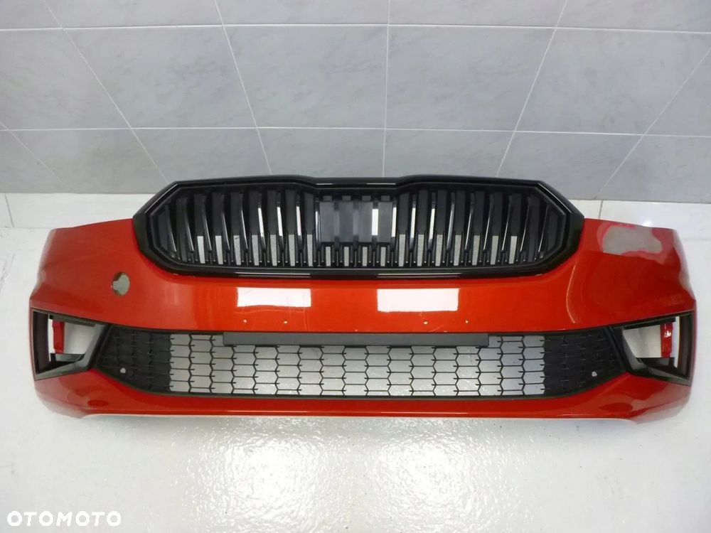 SKODA FABIA IV 4 ZDERZAK PRZÓD  PRZEDNI 4xPDC GRILL ATRAPA CHŁODNICY POD RADAR ORYGINAŁ - 16