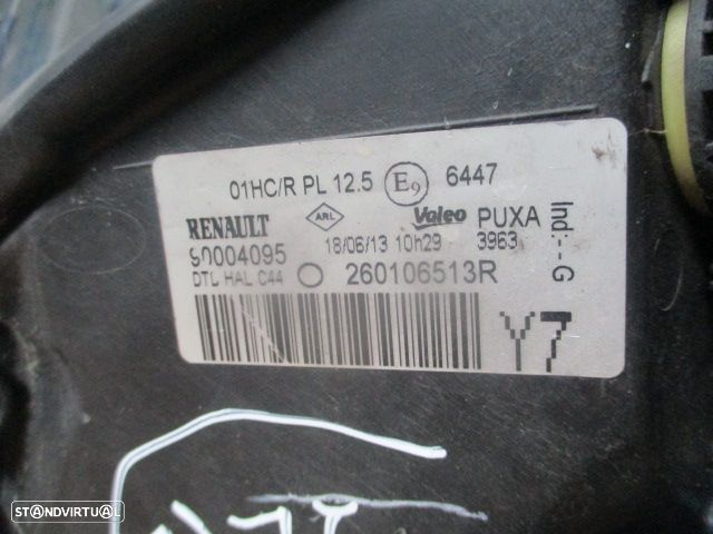Farol 260106513R RENAULT TWINGO 2 2013 1.2I 75CV 3P VERMELHO Drt H4 VALEO - 3