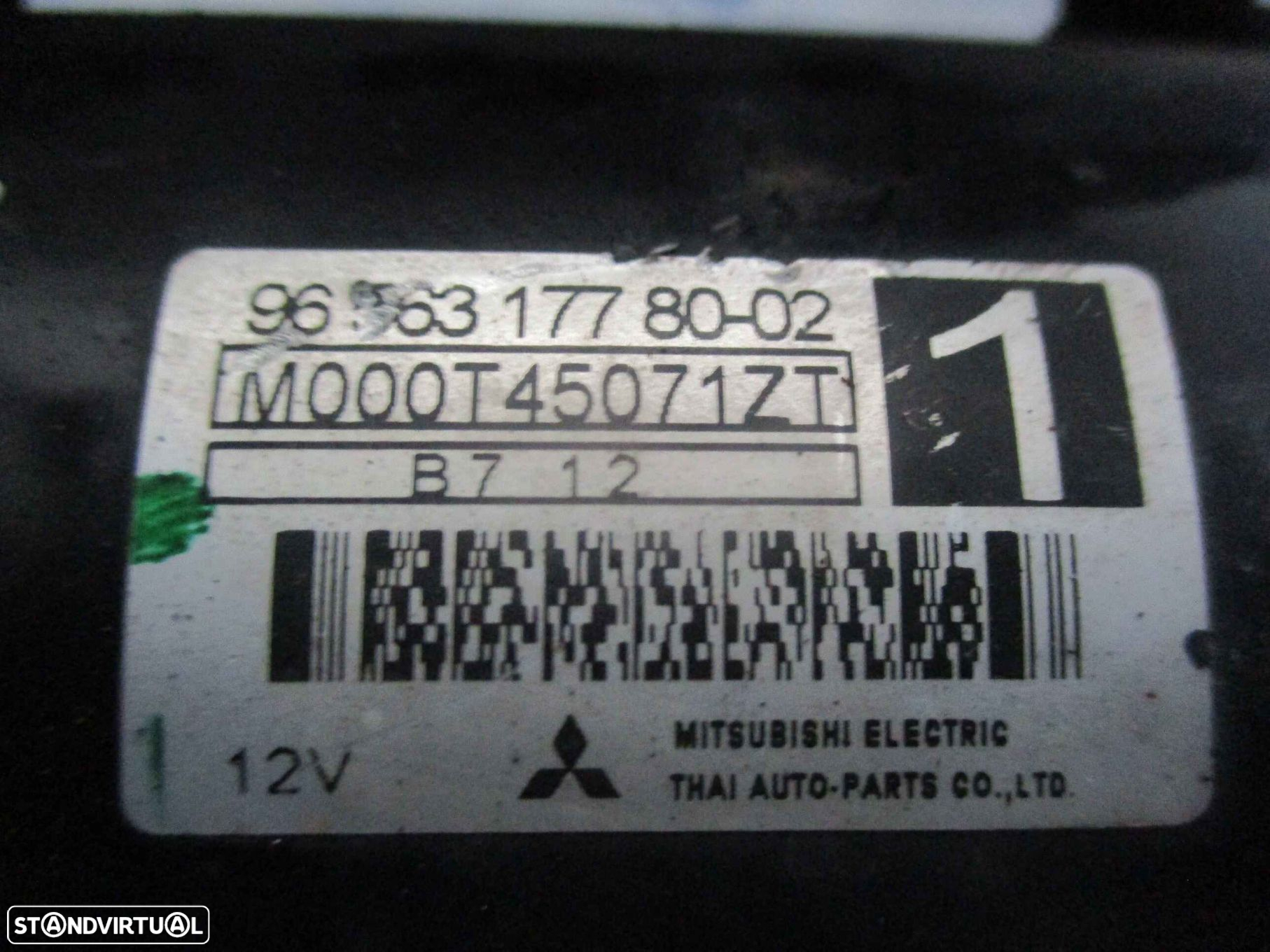 Motor De Arranque 965631778002   M000T45071ZT CITROEN C2 2007 1.1I PEUGEOT 207 2008 1.4I 75CV 3P VERMELHO - 4