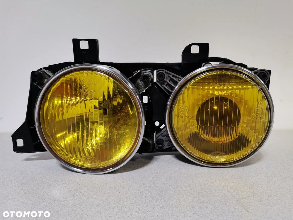 Lampa Reflektor lewy BMW 5 E34 BMW 7 E32 87-97 YELLOW HELLA Oryginał - 1