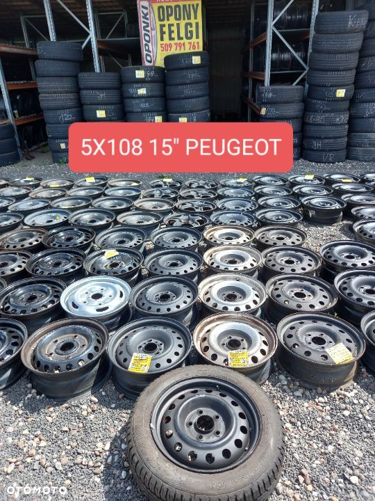 5x108 15 felgi stalowe PEUGEOT CITROEN FIAT KOŁO ZAPASOWE