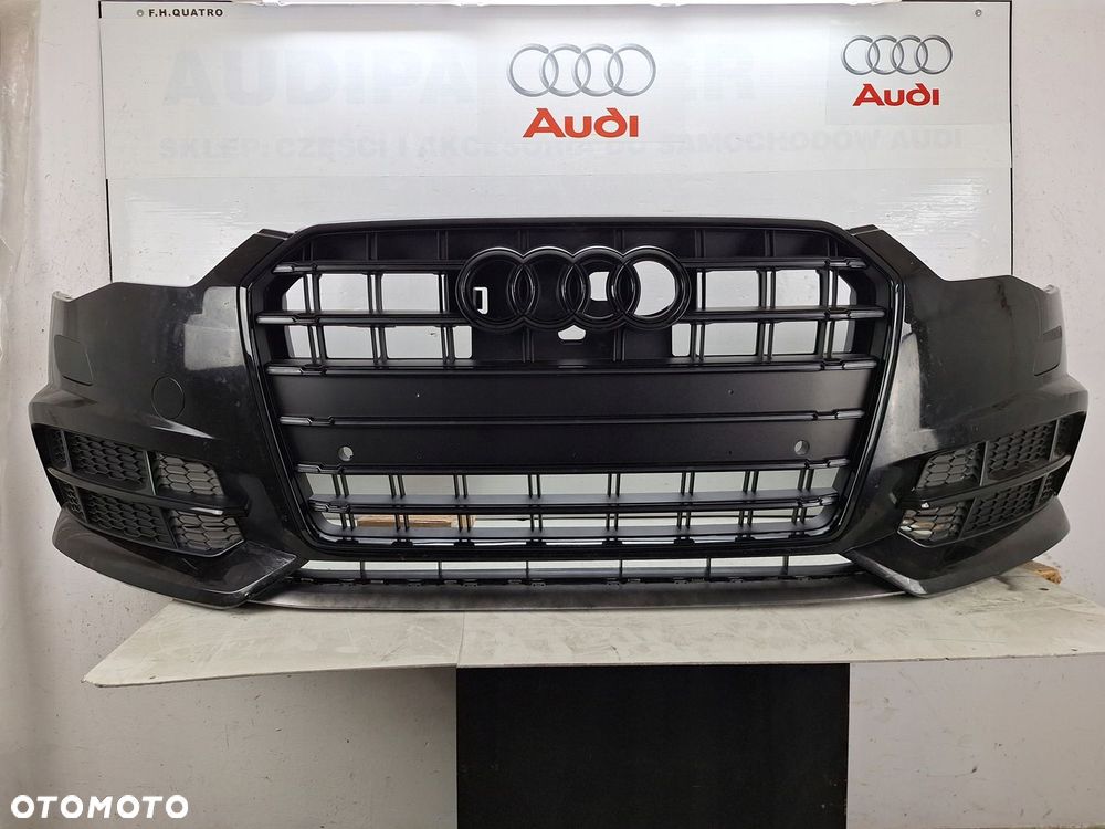 ZDERZAK AUDI S6 A6 S-LINE PLUS C7 4G 4G0 LIFT 2015-2018 GRILL BLACK LINE - 1