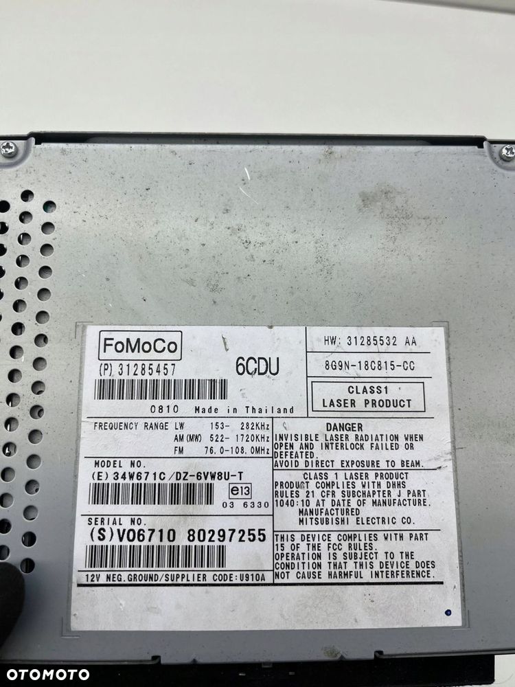 VOLVO XC60 RADIO CZYTNIK NAWIGACJA 31285457 - 5