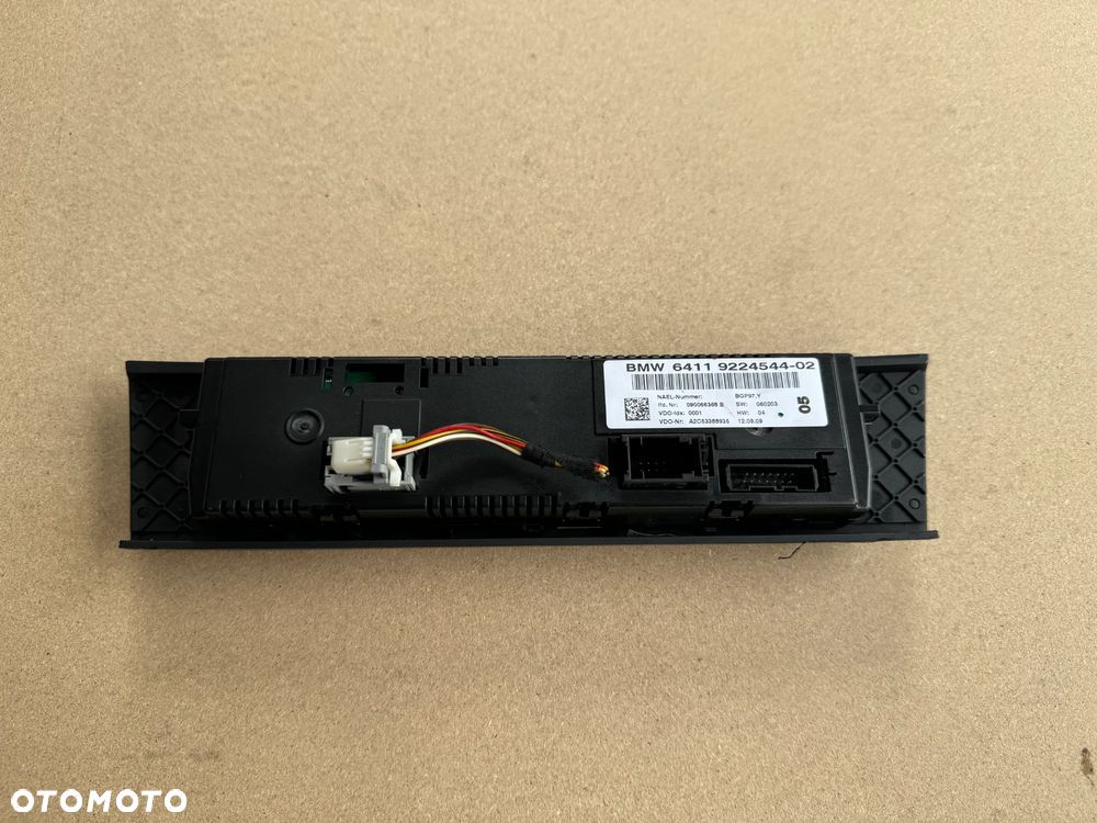 Panel Sterowania nawiewem BMW E90 E91 6449224544-02 - 4