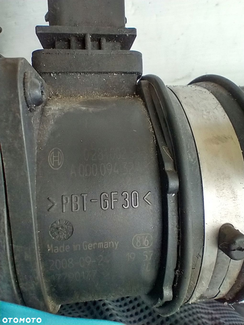 MERCEDES OBUDOWA FILTRA POWIETRZA PRZEPŁYWOMIERZ A000094324 0281002896 - 8