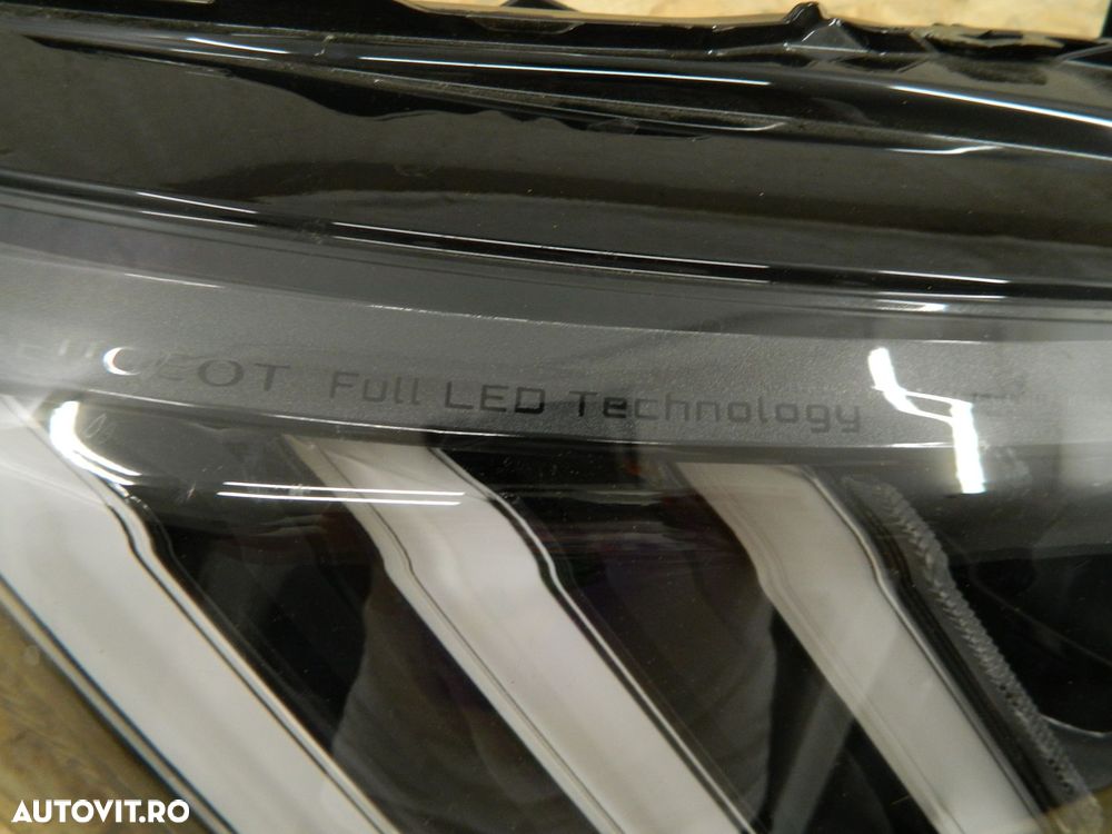 Far dreapta Peugeot 208/Peugeot 2008,  Full Led, 2019, 2020, 2021, 2022, 9823193480. - 7
