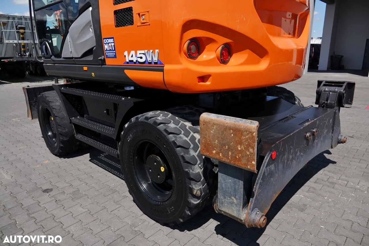 Hitachi 145W / EXCAVATOR PE ROȚI / 2019 / CAMERĂ / CONTRACT DE SERVICE POST-SERVICE - 12