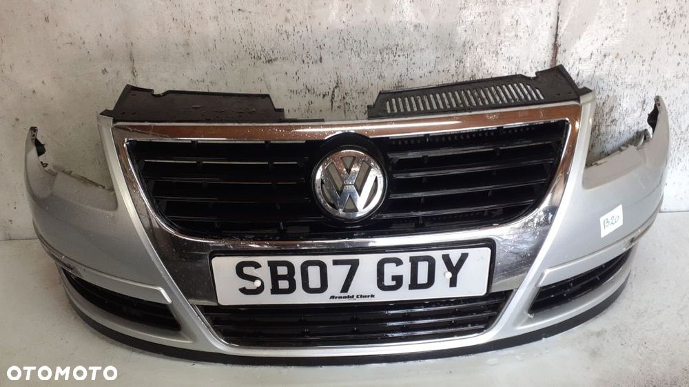 * ZDERZAK PRZÓD PRZEDNI VW VOLKSWAGEN PASSAT B6 LA7W SREBRNY - 1