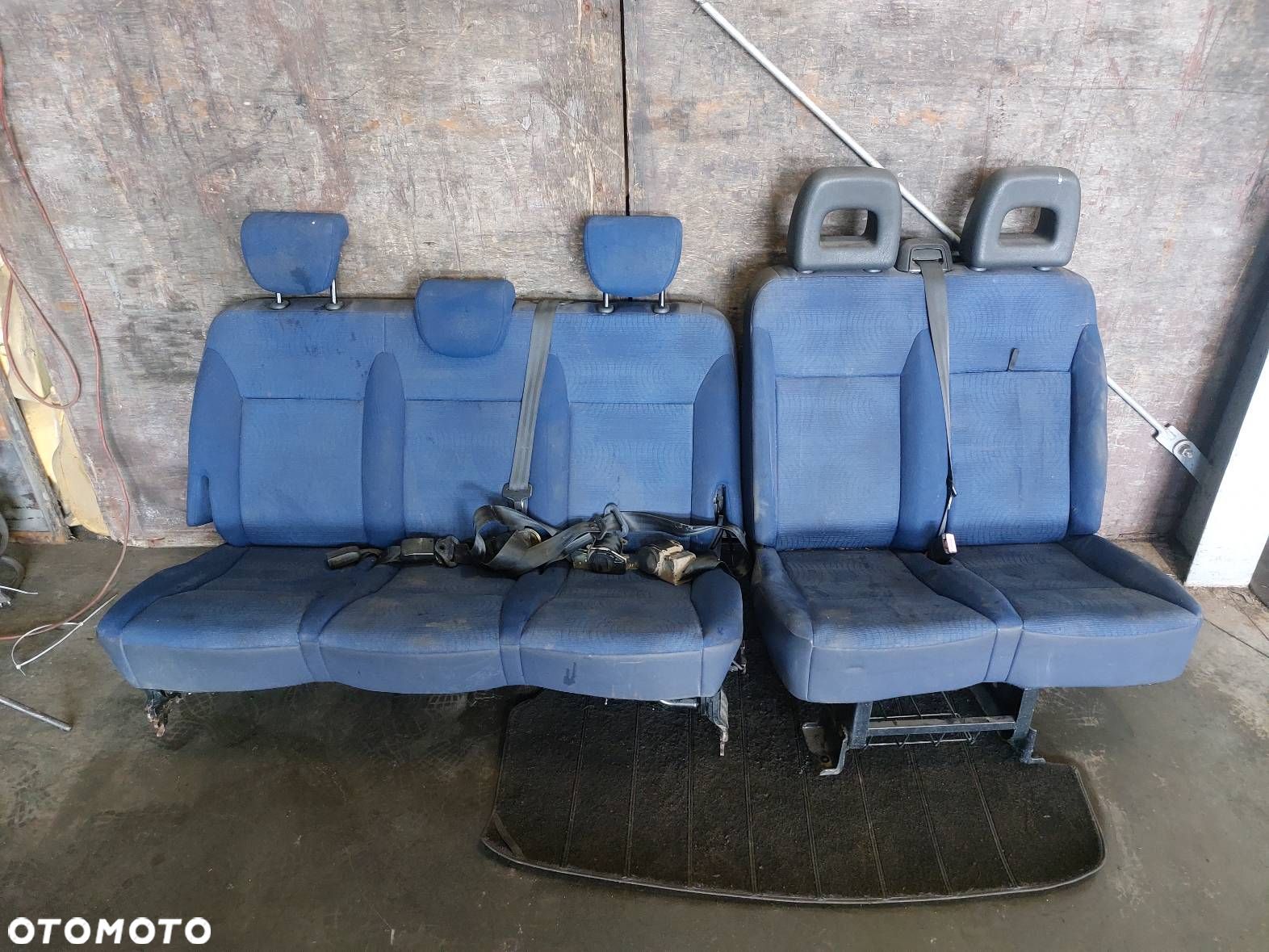 FOTELE KOMPLET PRAWY PRZÓD PODWÓJNY + KANAPA TYŁ FIAT SCUDO I LIFT - 1