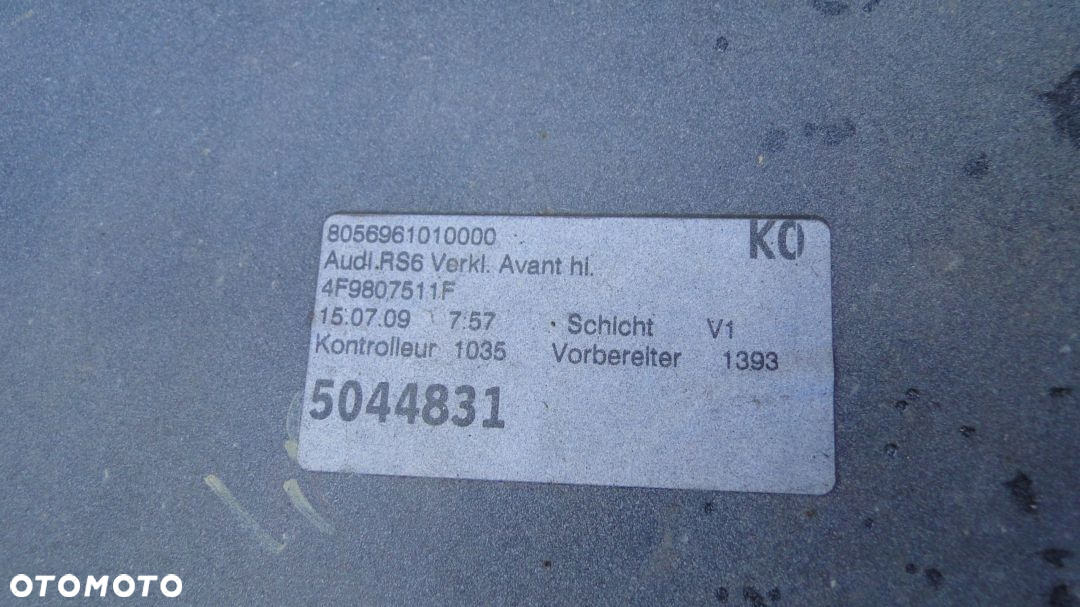 AUDI A6 RS6 C6 KOMBI ZDERZAK DYFUZOR TYŁ TYLNY PDC KOMPLETNY LY5Q - 9