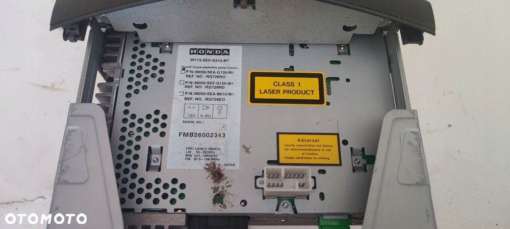 HONDA ACCORD VII LIFT RADIO CD FABRYCZNE RG726RO KOMPLETNE - 5