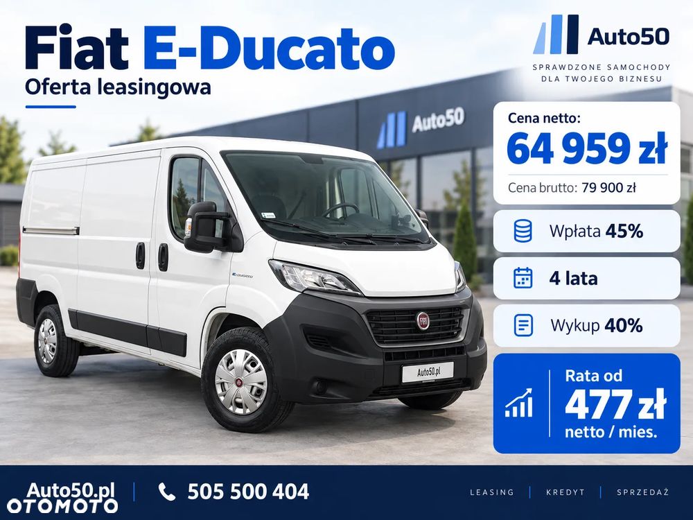 Fiat e-Ducato L2H1 ELEKTRYCZNY Faktura VAT 23% Salon Polska Auto50.pl