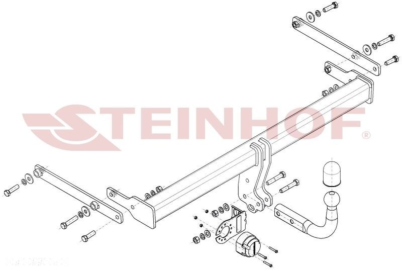 Hak Holowniczy + MODUŁ 7PIN do Mazda 3 (BP) Sedan od 2019 - 2