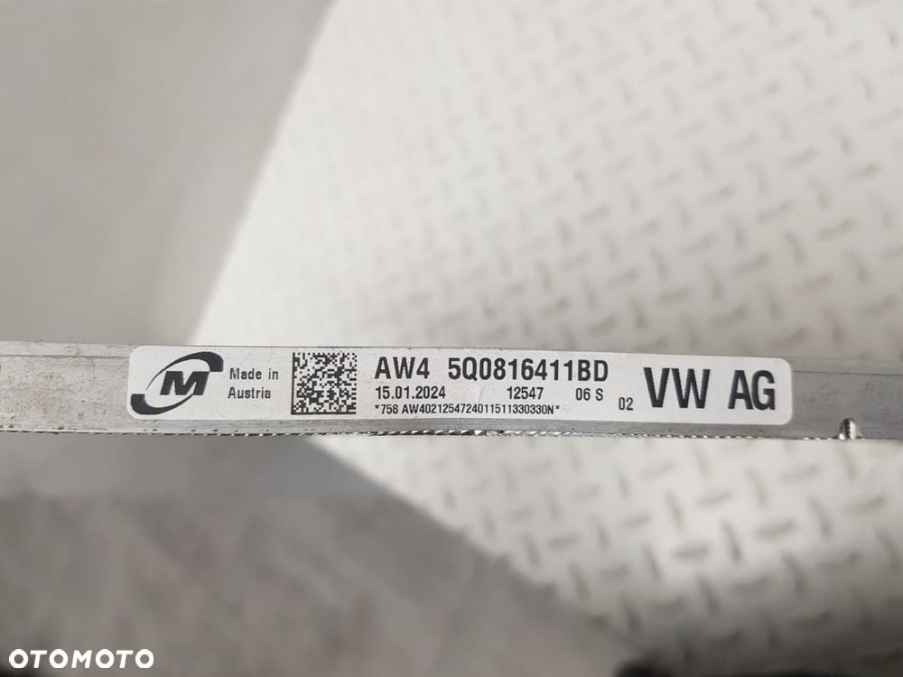 KOMPLET CHŁODNIC OBUDOWA WENTYLAOTR AUDI SKODA SEAT VW 5Q0121203DQ 5Q0121251GQ 5G0121207BK 5Q0816411 - 4