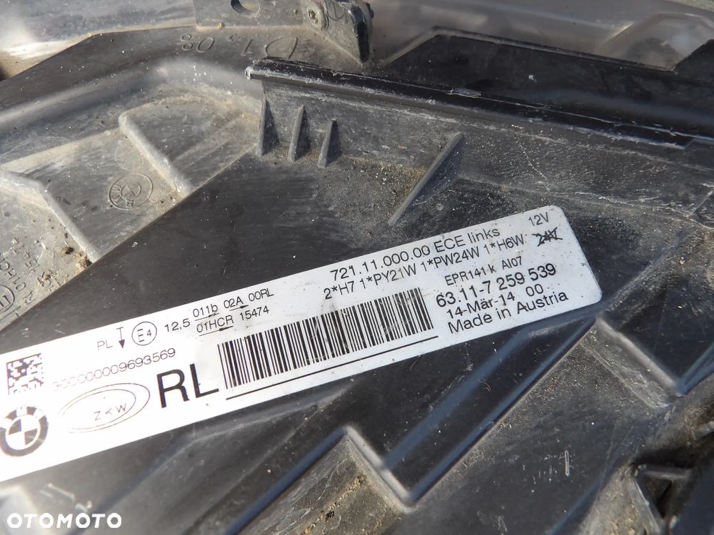 BMW - F30 - LEWA LAMPA PRZEDNIA - UK - 7259539 - 9