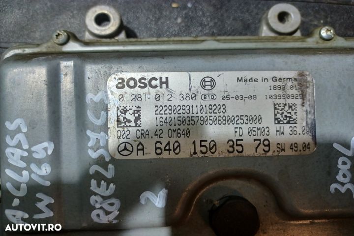 Calculator motor ECU A6401503579 A6401503579 Mercedes-Benz A-Class W1 - 2