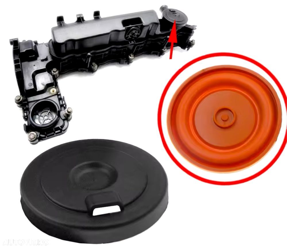 Membrana PCV Valva Supapa Capac Culbutori Tacheti Peugeot Ford 2.0 D - 1