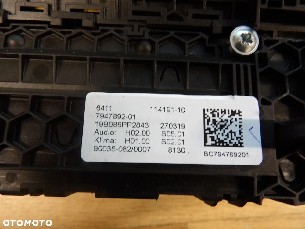 BMW - G31 - PANEL KLIMATYZACJI , NAWIEWU - 7947892 - 2