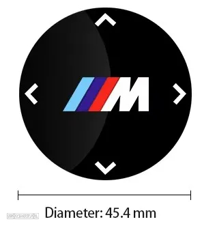 Capa autocolante ///M botão IDrive ou para manete cx. automática BMW - 3