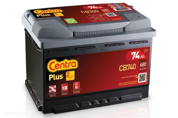 Akumulator CENTRA PLUS 12V 74Ah 680A CB740 Rybnik - 1
