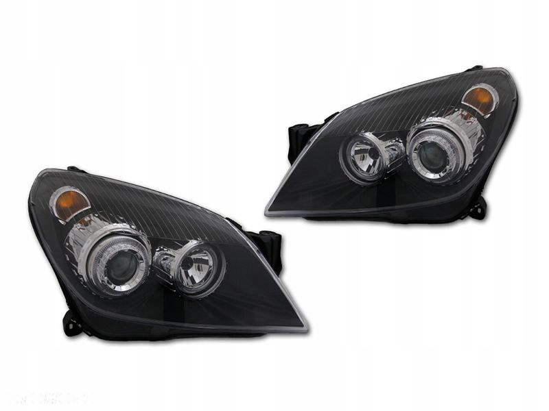 Reflektor Lampa kpl Tuning Black Czarne Depo Opel Astra III 3 H 2003-2012 - 2