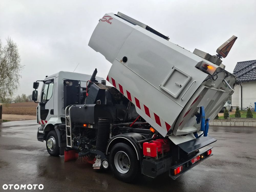 Renault Midlum 220 Zamiatarka Johnston 2 Silniki Szczotki L/R Obie Strony 2010r Przebieg 116 tyś km - 19