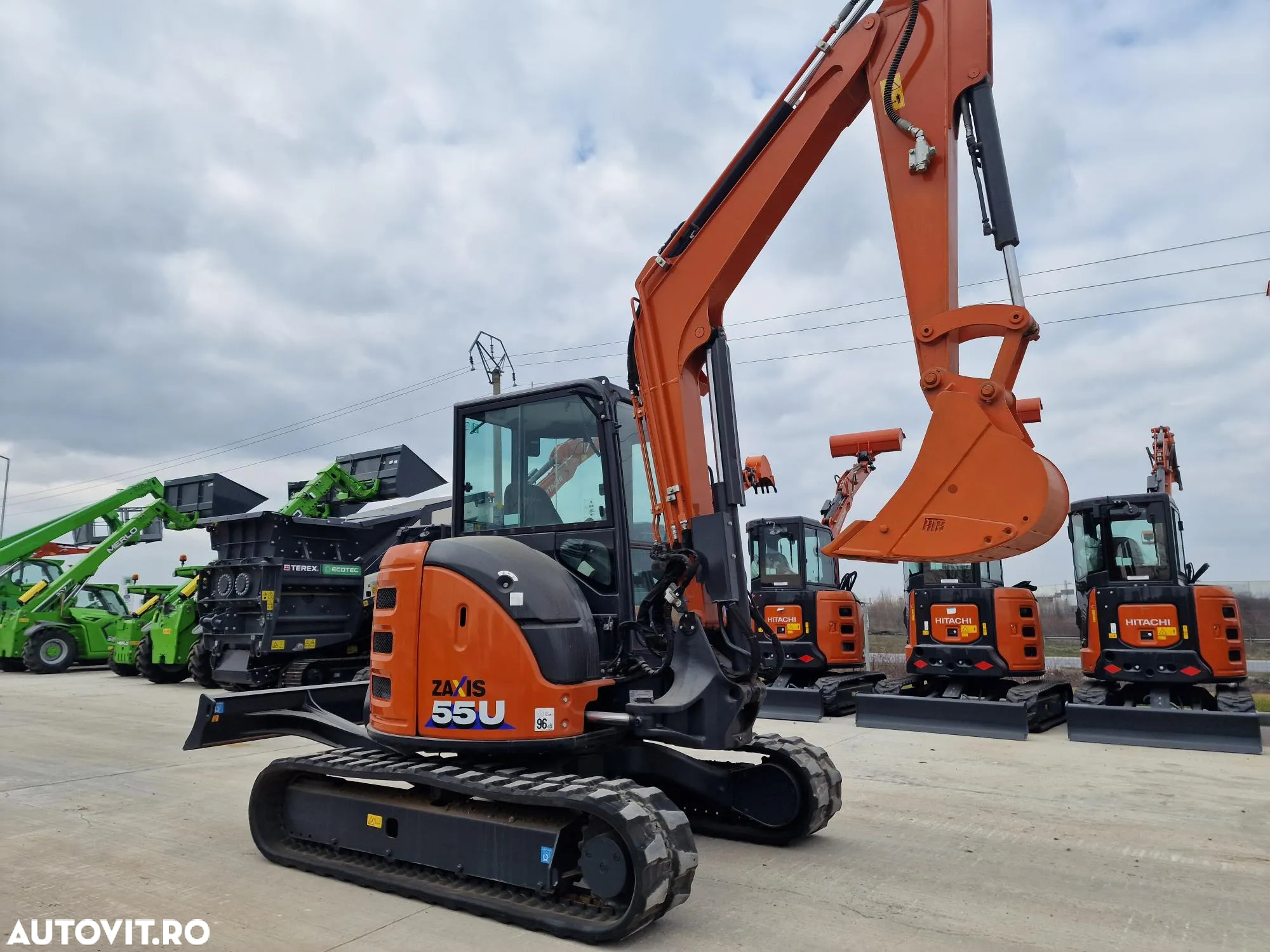 Hitachi ZX55U-6, 5,5tone, 2023, 551h, cupa ingusta, cupa taluz noua, Inst picon, Aer conditionat, posibilitate leasing, EX DEMO-stare CA NOU, PROMOTIE 49.900 EUR+tva - 13
