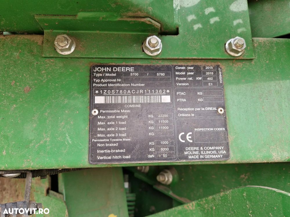 John Deere S780i COMBINA AGRICOLA - 11