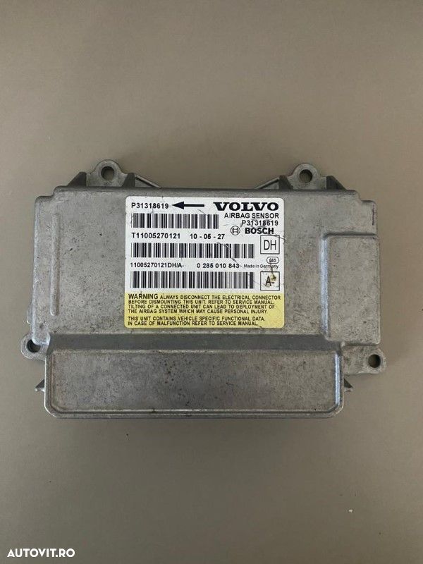 Calculator airbag SRS Volvo S60 V60 XC60 S80 XC70 V70 31318619 - 1
