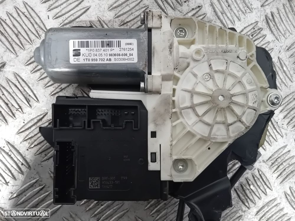 Motor e Elevador de Vidro Porta Frente Direito Seat Leon 1P 1T0959702AB Original - 4