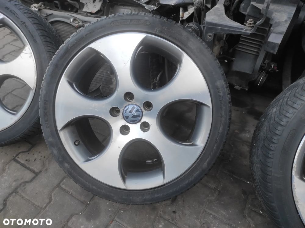 18 7.5J ET51 5X112 GTI FELGI KOŁA ALUFELGI ALUMINIOWE OPONY  1K0601025BA RONAL 225 40 18 VW CADDY GOLF PASSAT TOURAN SEAT SKODA AUDI WYSYŁKA !!!! - 5