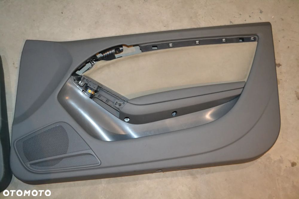 AUDI A5 COUPE TAPICERKA BOCZKI DRZWI KOMPLET ALCANTARA POMORSKIE - 4