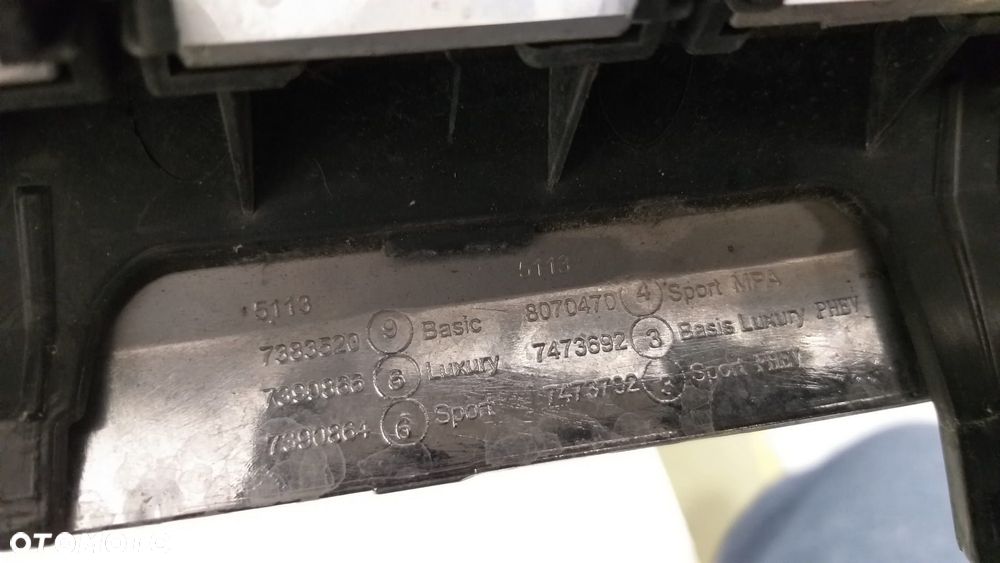 BMW 5 G30 G31 GRILL NERKI NERKA LEWA ATRAPA 7383521 - 5