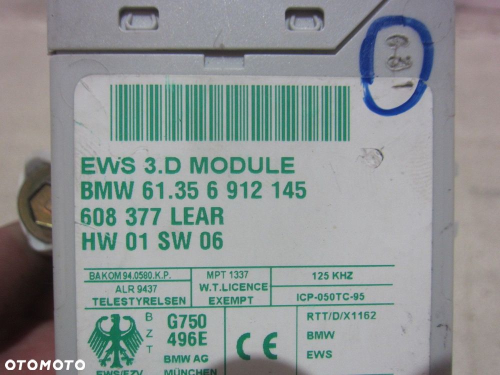 BMW Z3 E36 M54B30 KOMPUTER MODUŁ STEROWNIK SILNIKA KLUCZYK ZESTAW 7519308 - 6