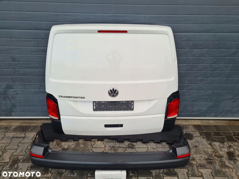 VW T6.1 kompletny tył klapa zderzak lampy ślizg PDC BIAŁY LB9A - 3