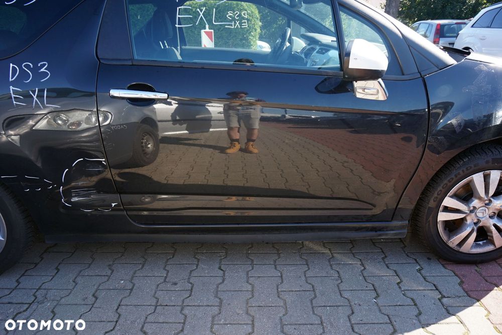 DRZWI PRZEDNIE PRAWE DS3 I EXL  CZARNY CITROEN 2010-2014 - 3