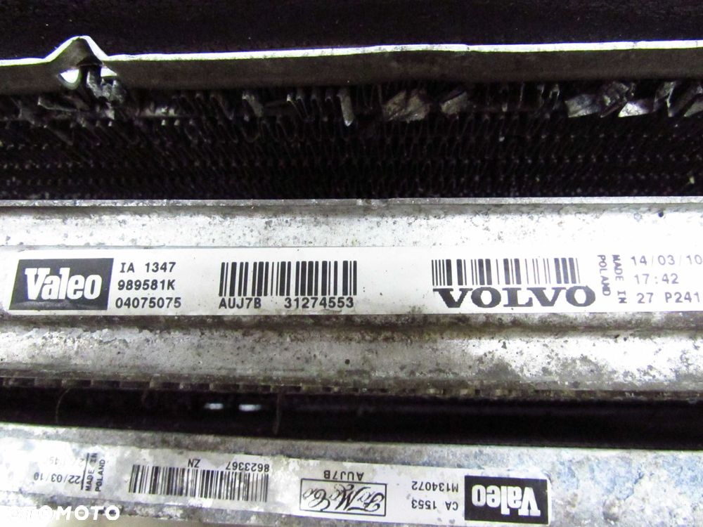 VOLVO XC90 LIFT 2.4 D5 06-14 AUTOMAT CHLODNICA WENTYLATOR KPL 31274553 8623367 31293550 30612864 - 7