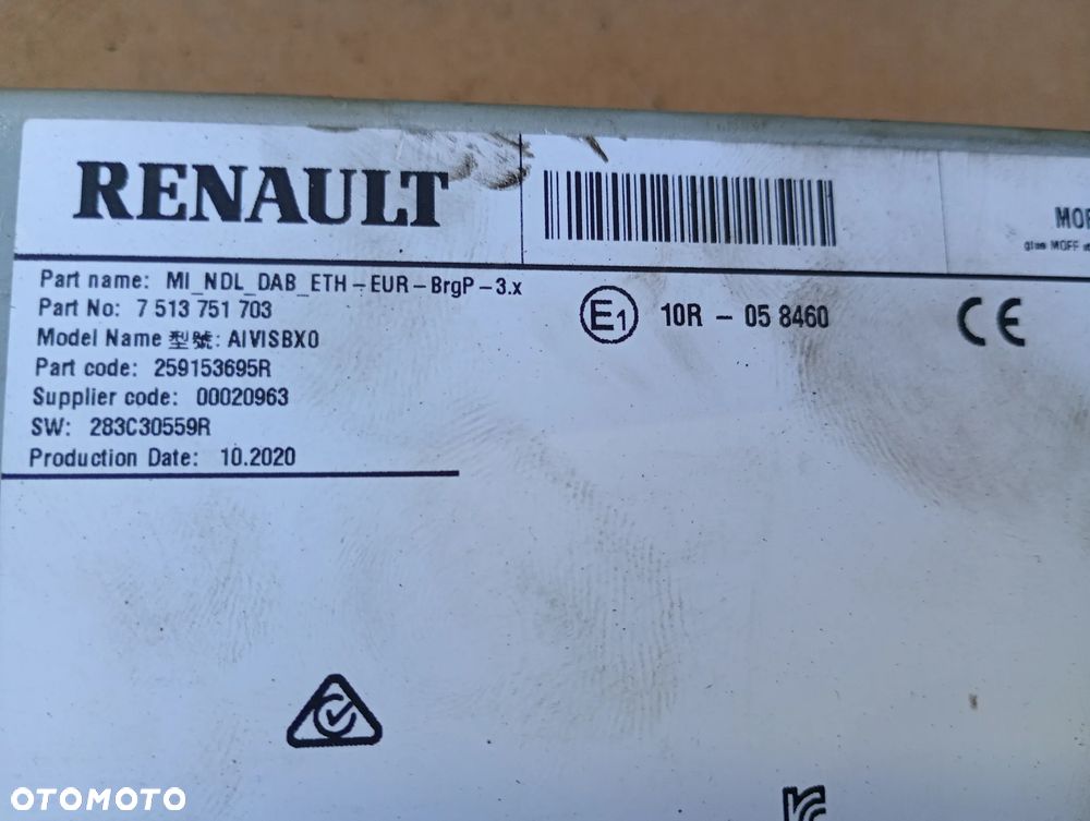 RENAULT ARKANA RADIO NAWIGACJA 283C305589R - 4