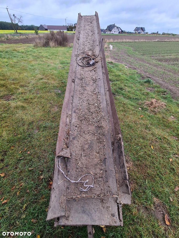 Przyczepka rolnicza dwukółka przyczepa jednoosiowa Transporter do obornika/ Taśmociąg / Podajnik Grabarka 5 gwiazd do siana Meprozet Orzys - 7