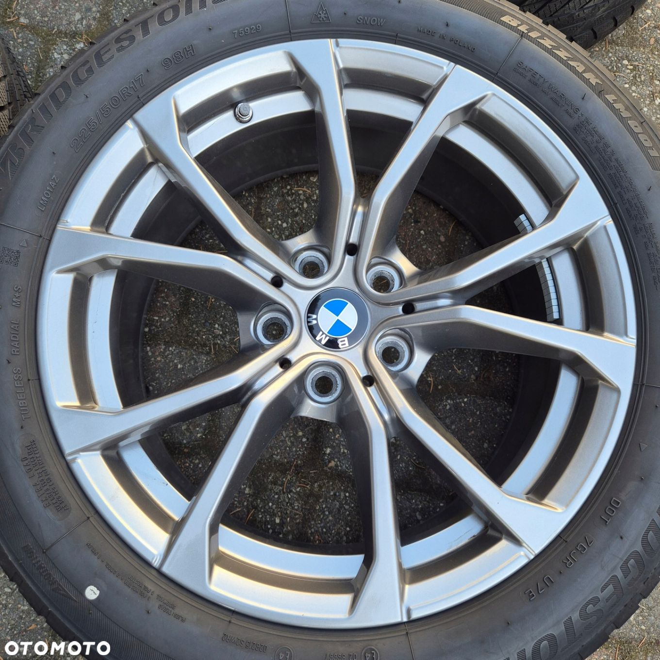 ZIMA FELGI KOŁA 17 BMW 3 G20 G21 4 G22 G23 G26 225/50 R17 GRAFITOWE - 5