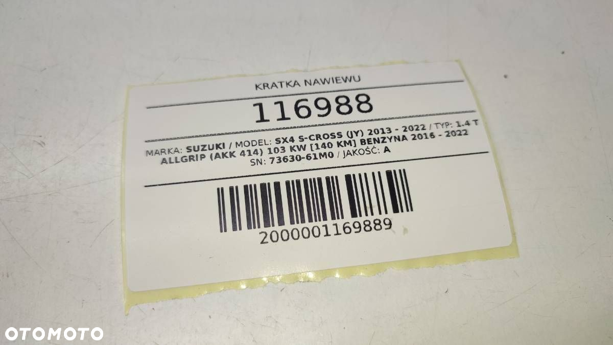 KRATKA NAWIEWU PRAWA DESKI KONSOLI SUZUKI SX4 S-CROSS LIFT 73630-61M0 - 5