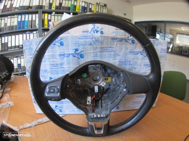 Volante 61976150D VW POLO 6R FASE 1 2014 1.6TDI 90CV 5P VERMELHO VW POLO 5 6R FASE 1 2012 1.6TDI 90CV 5P CINZA ESCURO - 1