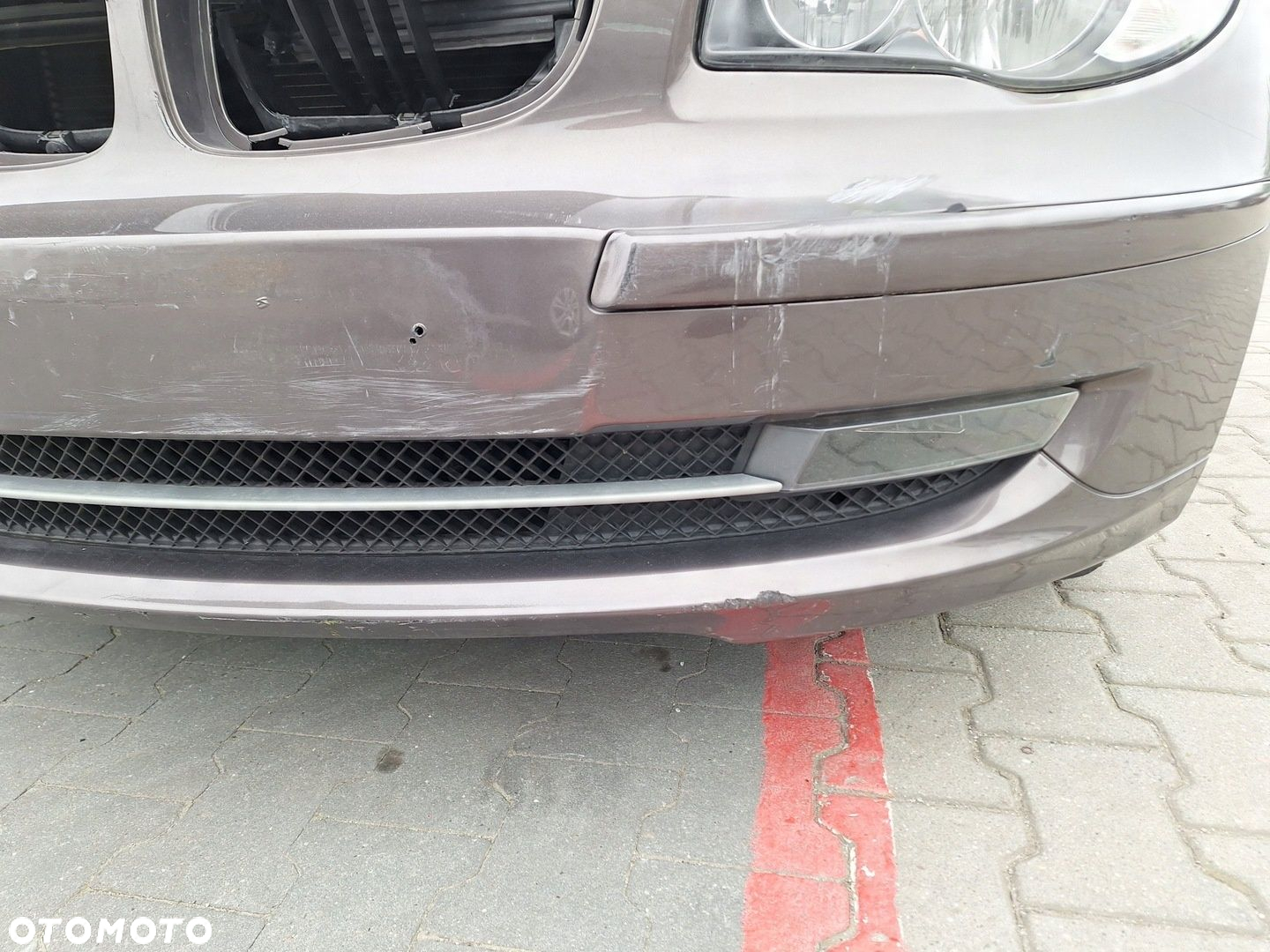 BMW 1 I E87 LCI LIFT A17 A17/8 HAVANNA METALLIC ZDERZAK PRZÓD HALOGENY - 7