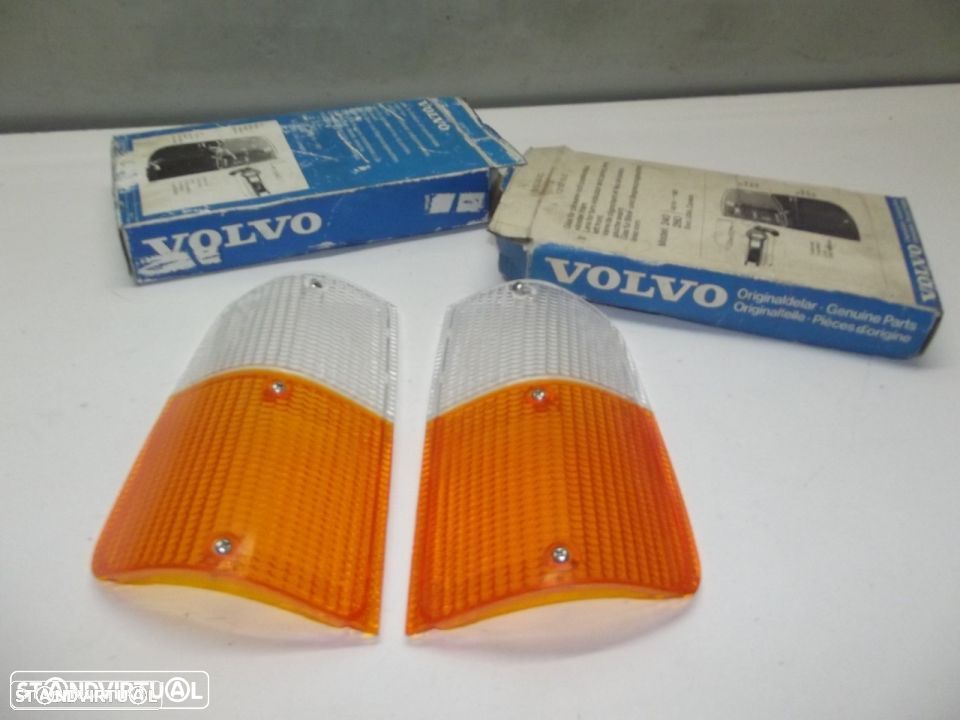 volvo 244 1 ºmodelo vidros de farolim pisca novos e originais - 2