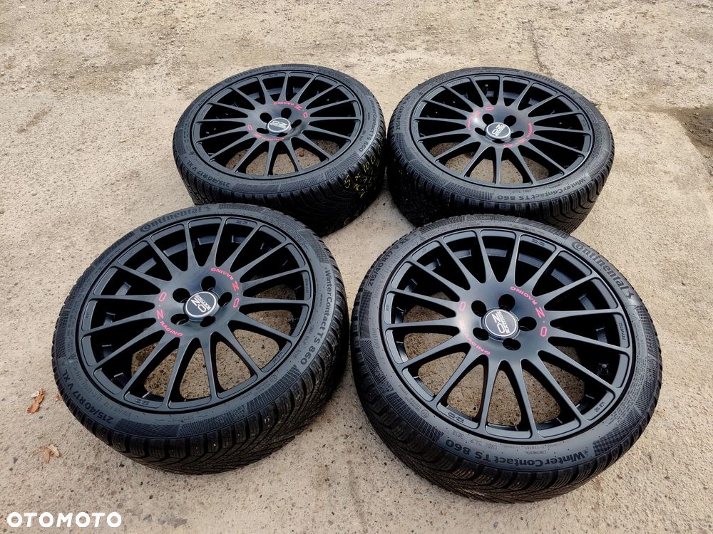 5x100 Alufelgi Felgi Aluminiowe 17 Koła Zimowe Zima OZ RACING SUPERTURISMO Czarne ITALY VW GOLF NEW BEETLE BORA POLO AUDI A3 TT A1 SKODA OCTAVIA I FABIA SEAT LEON I TOLEDO 2 IBIZA SUBARU TOYOTA 7mm Legnica ALU-RAD 215/40 - 2